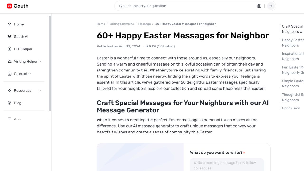 Easter Wishes Simplified: Let Gauth Help You Craft Messages of Joy